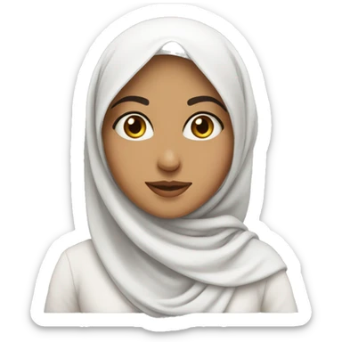 pretty arab girl no hajab sticker
