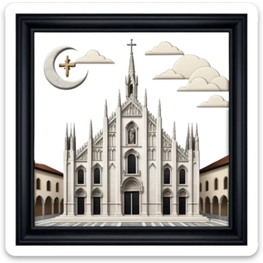 chiesa del duomo di Milano sticker