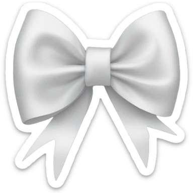 Thin ribbon blsck bow sticker