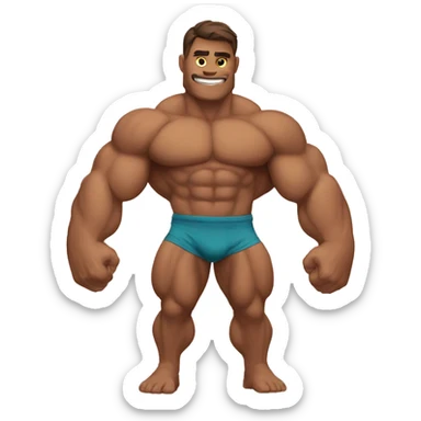 peepo strong-muscle sticker