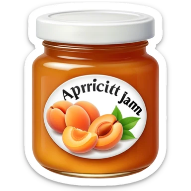 apricot jam sticker