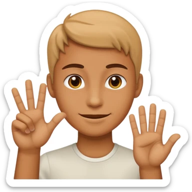 Un humain qui dit OK sticker