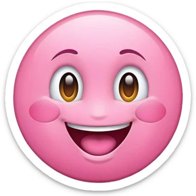 happy pink circle very excited very happy sticker