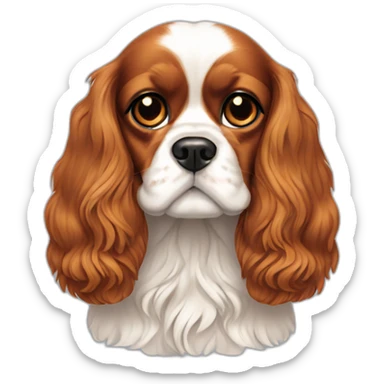 dog Cavalier King Charles Spaniel full height sticker