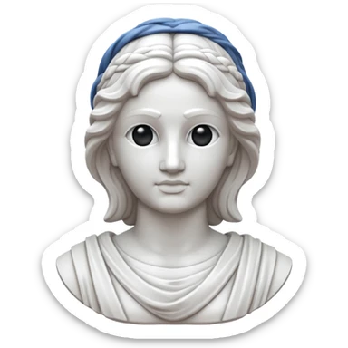 fais une statue grecque sticker