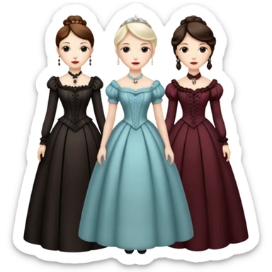 Victorian ladies  sticker