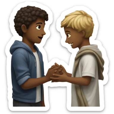 kid offering shep to god sticker