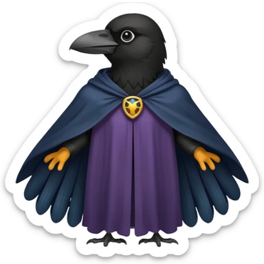 black raven cloak sticker