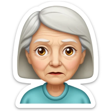 Grandmother with rude attitude  sticker