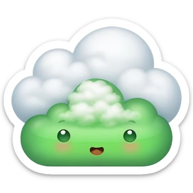A cute fart green sticker