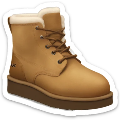 UGG platform with Boe sticker