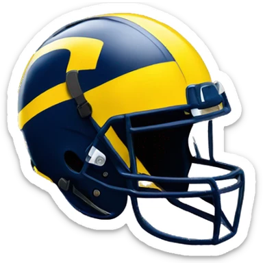 University of Michigan wolverines football helmet sticker