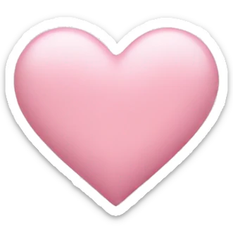Light pink heart  sticker