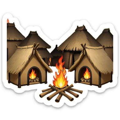 fire tribe village sticker