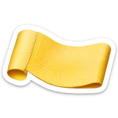 used adhesive bandage with yellow grime sticker