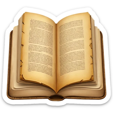 Lectura libro abierto marron sin fondo  sticker