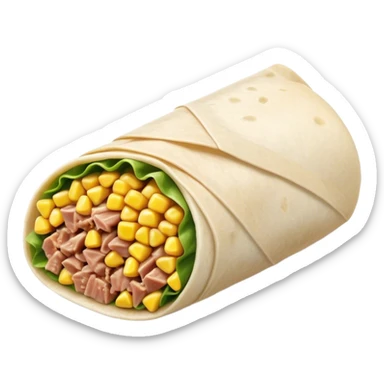 Tuna corn wrap sticker