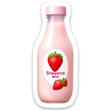 Strawberry Tanghulu flavored baby milk sticker