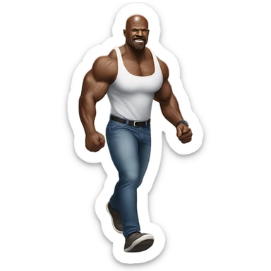 Terry Crews walking  sticker