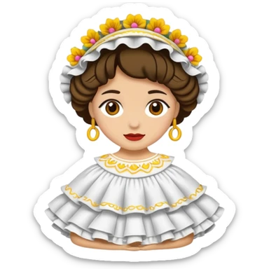 Pollera sticker