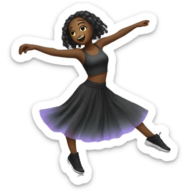 techno girl dancing sticker