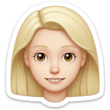 awkward forced Half smile smirk sticker