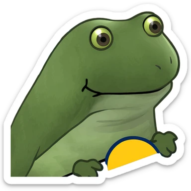 The Denver Nuggets logo on a flag sticker