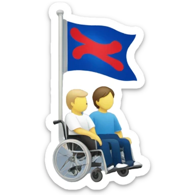 Disability flag sticker