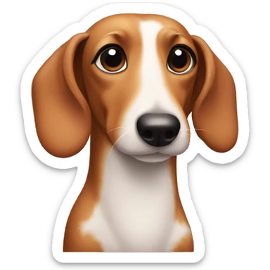 sausage dog in bun  sticker