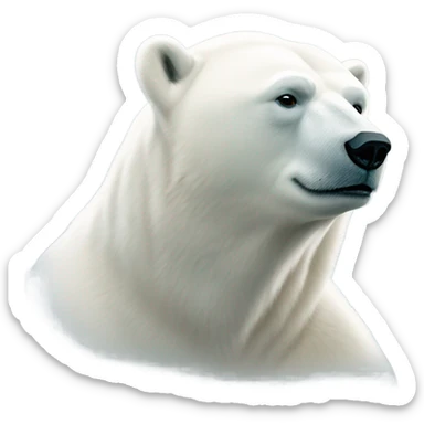 Polar bear sticker