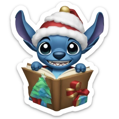 Stitch Christas  sticker