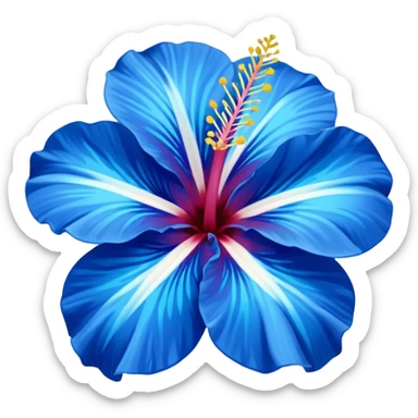 ultramarine hibiscus w cyan center 
replace purple/yellow with whitw sticker