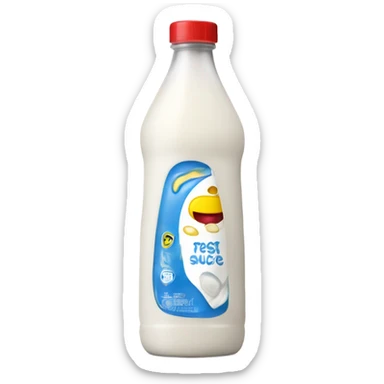 white Squeeze Sauce Bottle but thinner bottle gotta have cap that looks complete and beatiful  sticker