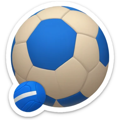 blue handball sticker