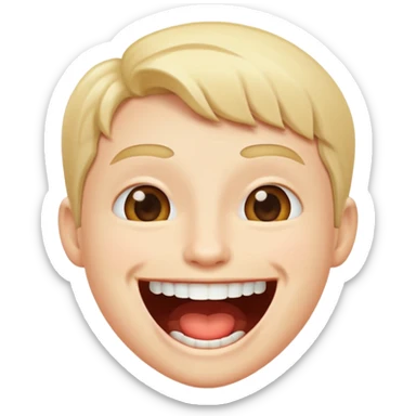 Announcement with mouth sticker