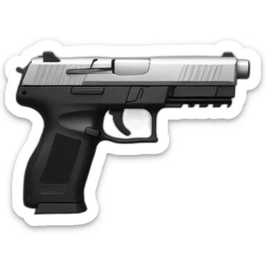 pistolet automatique p320 qui fait feu sticker
