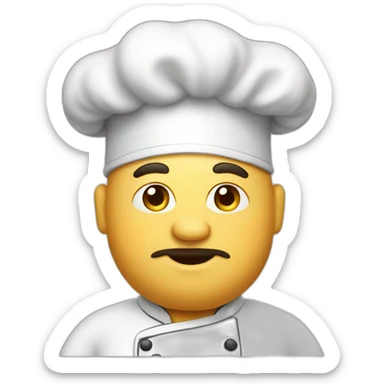 Fat chef sticker