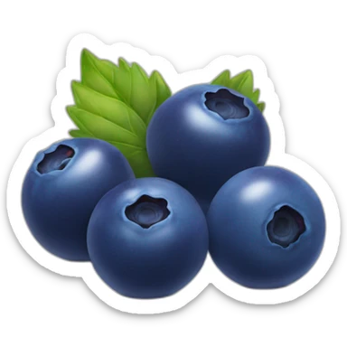 Blue berries sticker