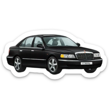 vladimir putin is driving a big black car sticker