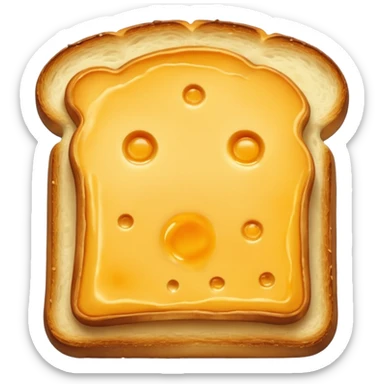 🍞🧀🍞 Closed cheese toast without a face sticker