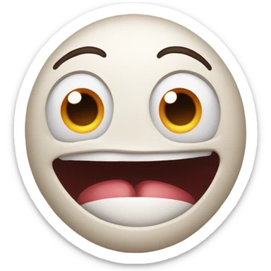 drooling emoji with eyes rolling back sticker