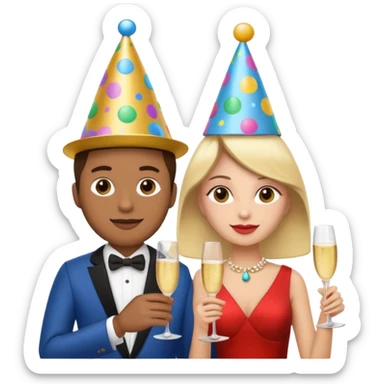 a couple dancing in party















 sticker