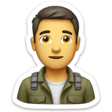 Homme fatigué  sticker