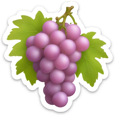 light pink grapes sticker