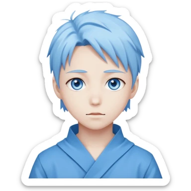 Gojo anime character ( only eyes ) blue eyes anime vibe sticker