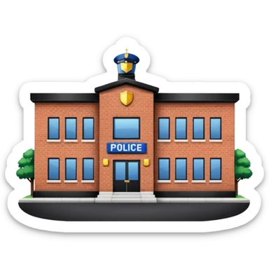 una estación de policia sticker