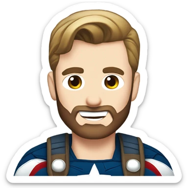 Chris Evans as Captain America sticker