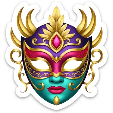 Festival Mask sticker