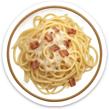 Carbonara pasta sticker