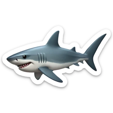 Shark with a butt sticker